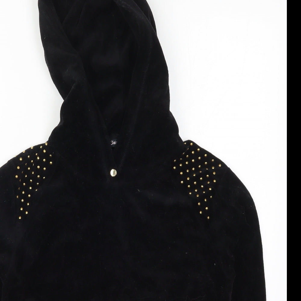 Juicy Couture Womens Black   Pullover Hoodie Size XS