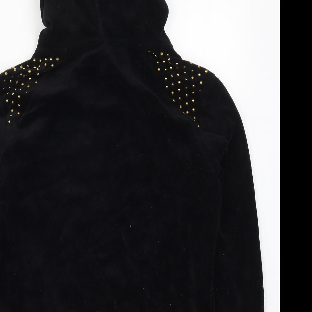 Juicy Couture Womens Black   Pullover Hoodie Size XS