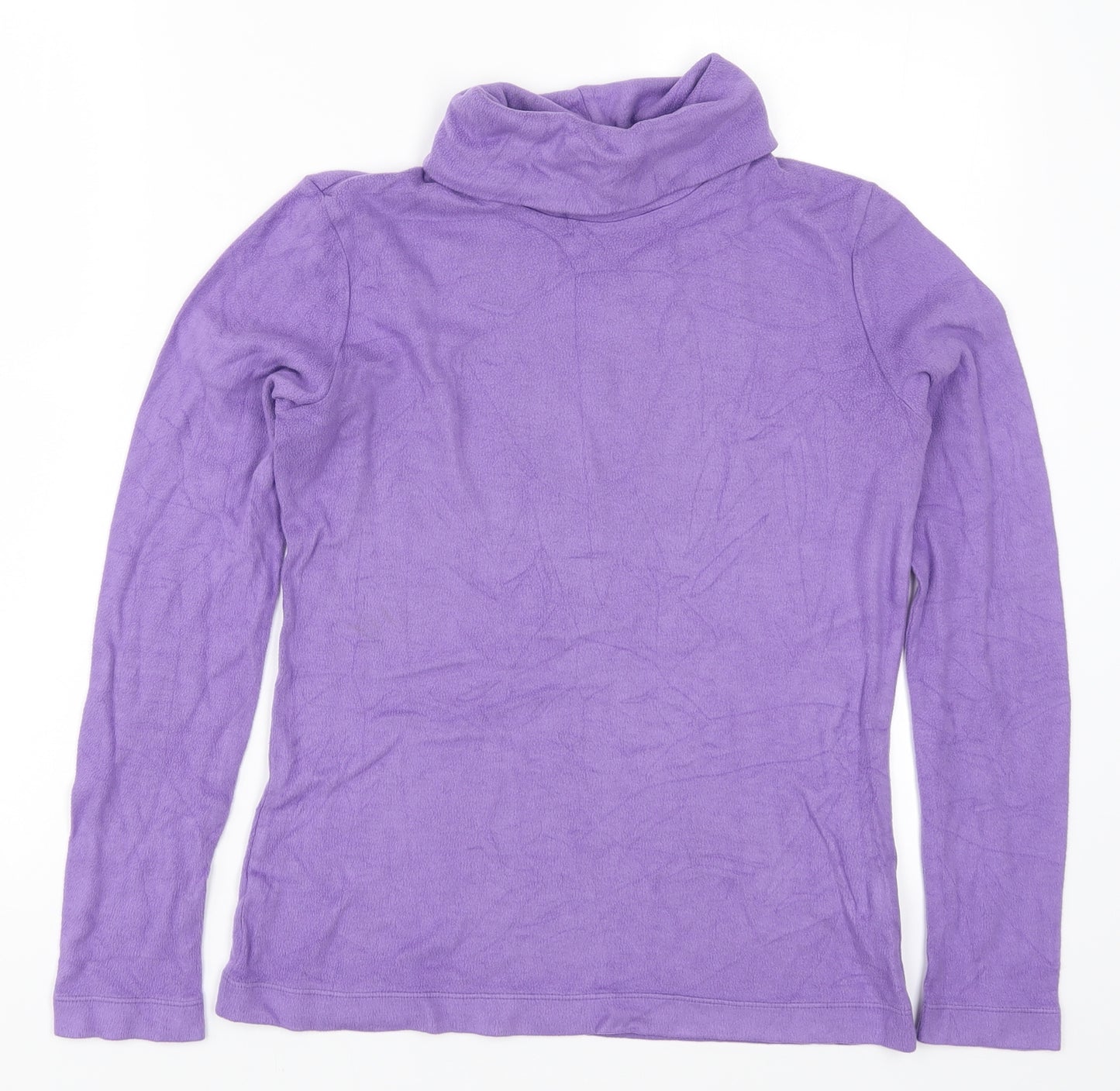 Uniqlo Womens Purple  Fleece Pullover Jumper Size M
