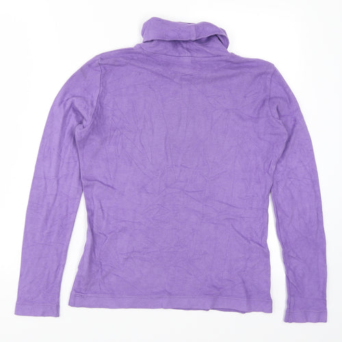 Uniqlo Womens Purple  Fleece Pullover Jumper Size M