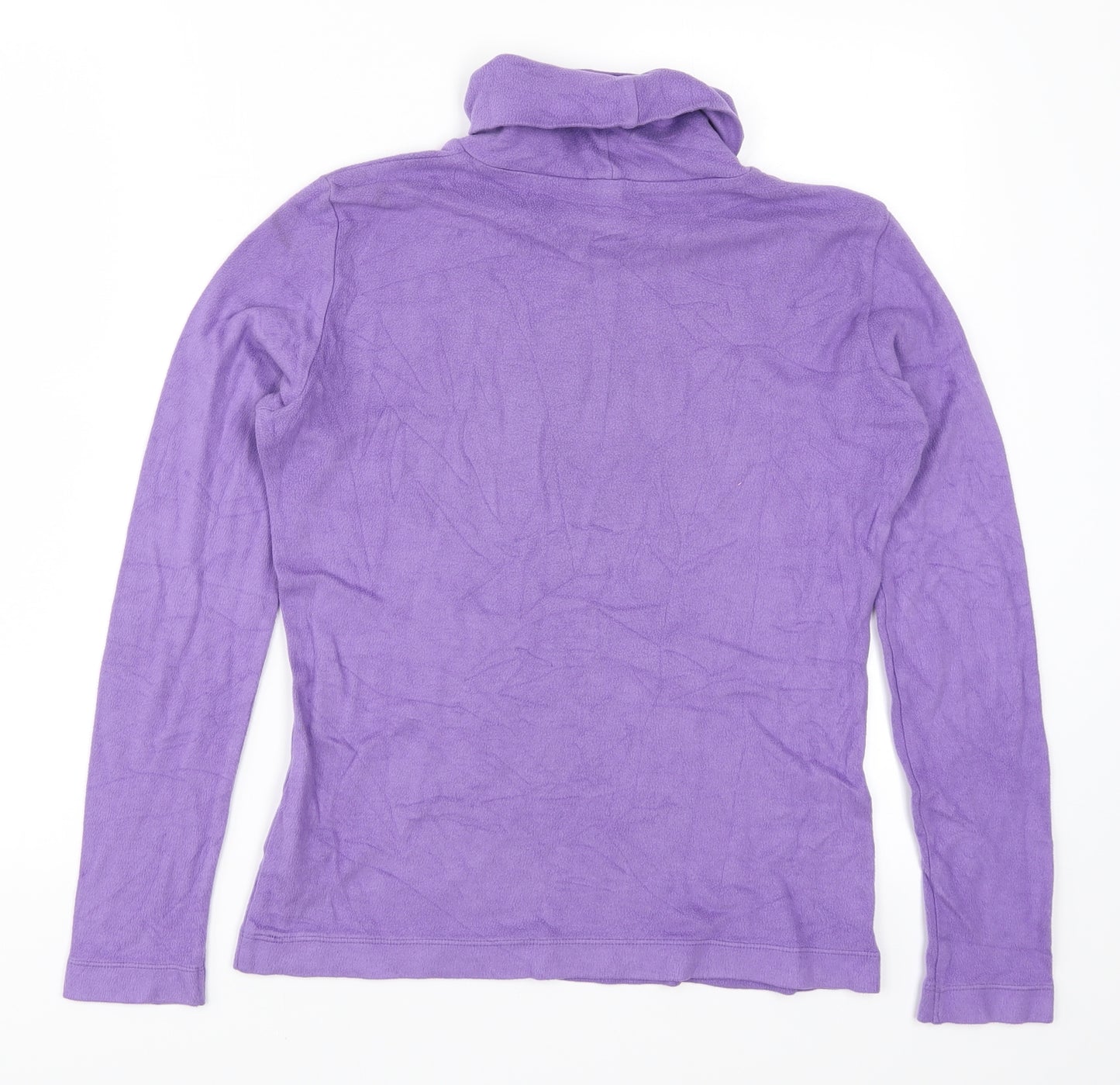 Uniqlo Womens Purple  Fleece Pullover Jumper Size M