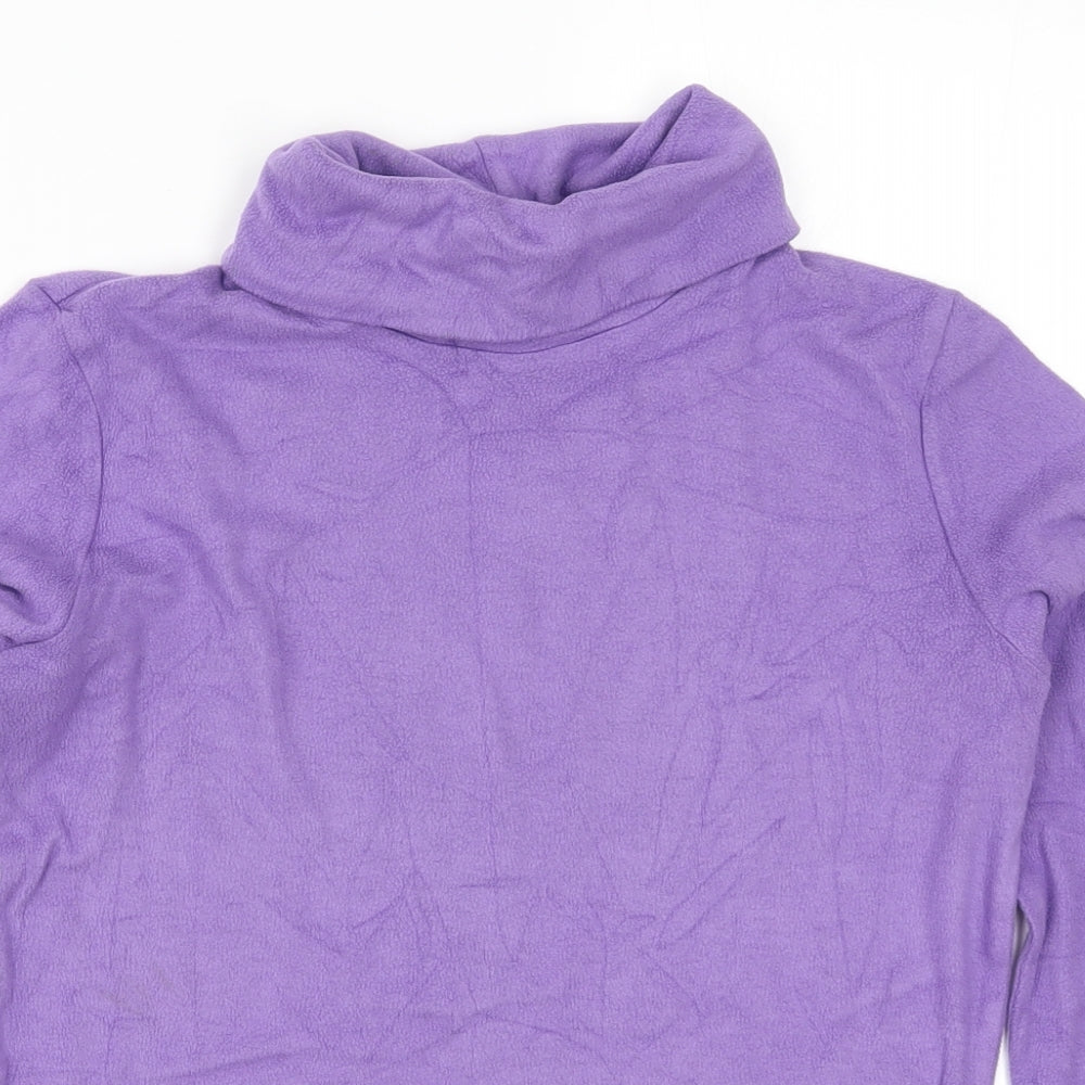 Uniqlo Womens Purple  Fleece Pullover Jumper Size M