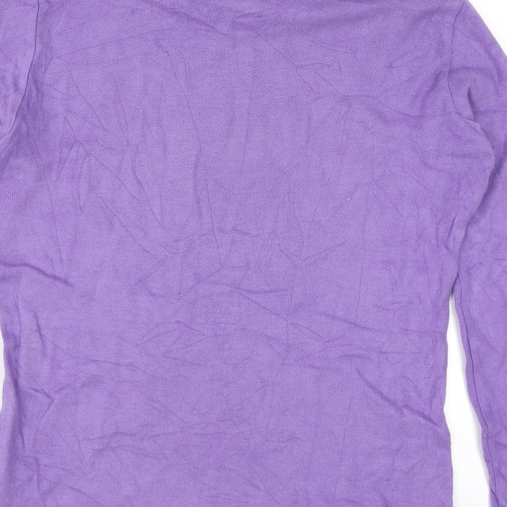 Uniqlo Womens Purple  Fleece Pullover Jumper Size M