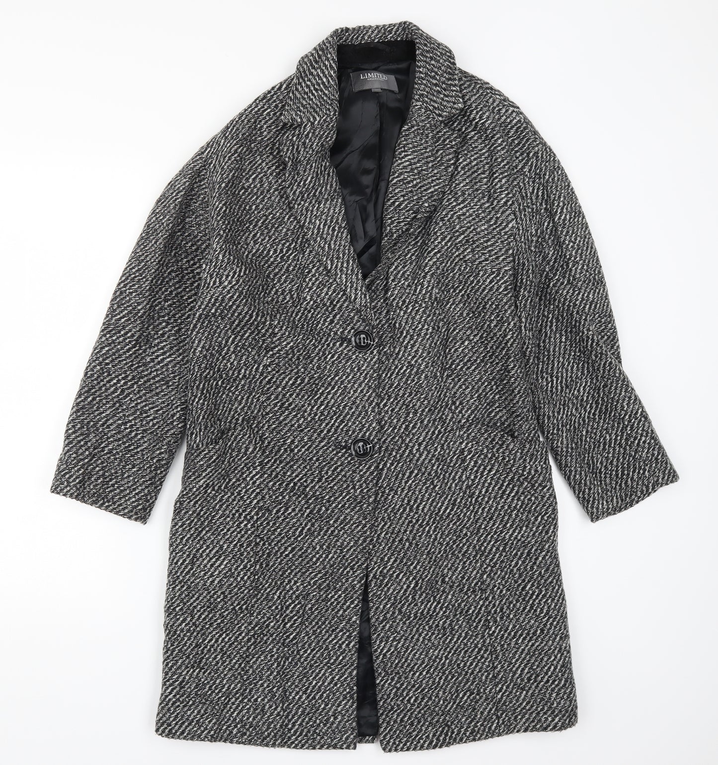 Marks and Spencer Womens Grey   Pea Coat Coat Size 8