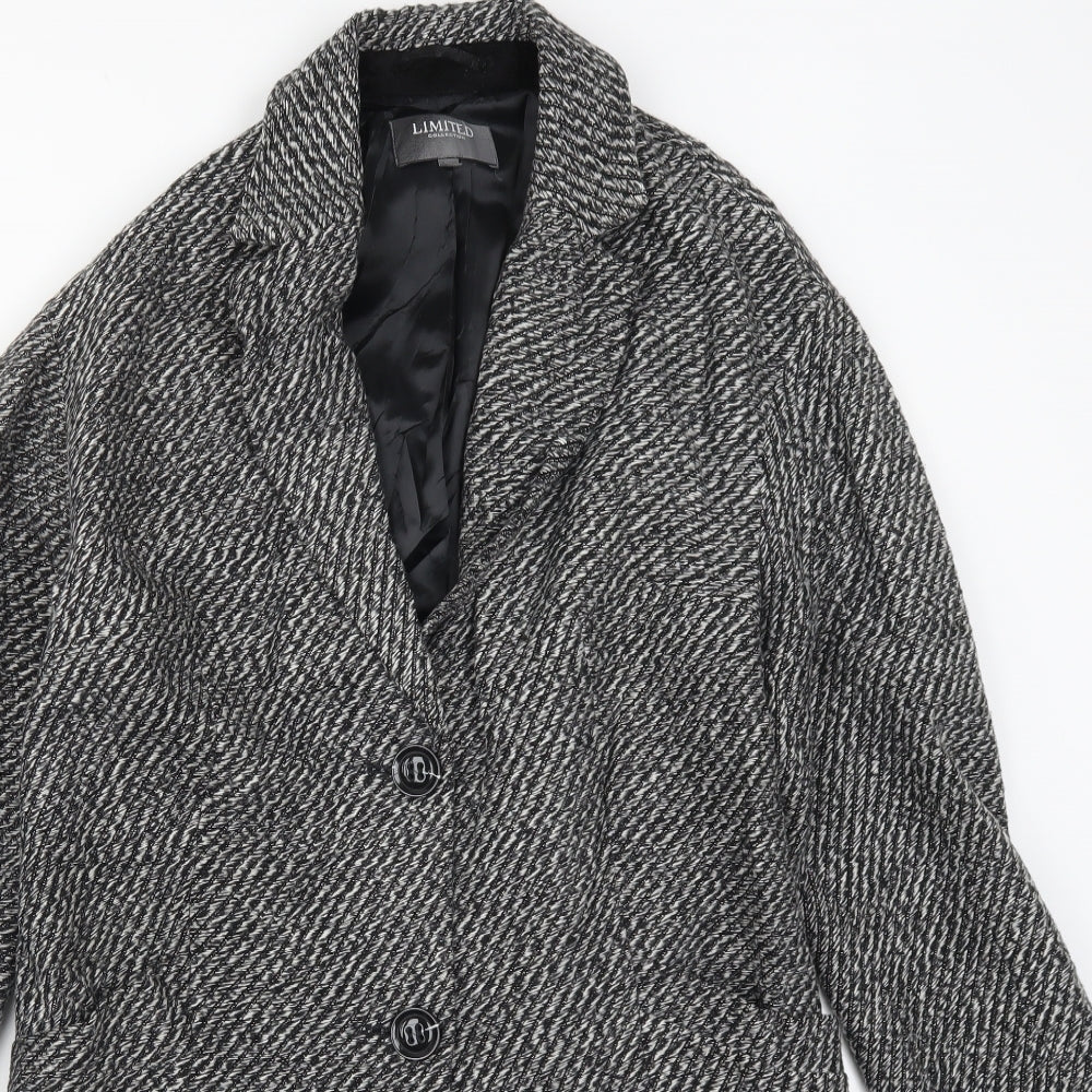 Marks and Spencer Womens Grey   Pea Coat Coat Size 8