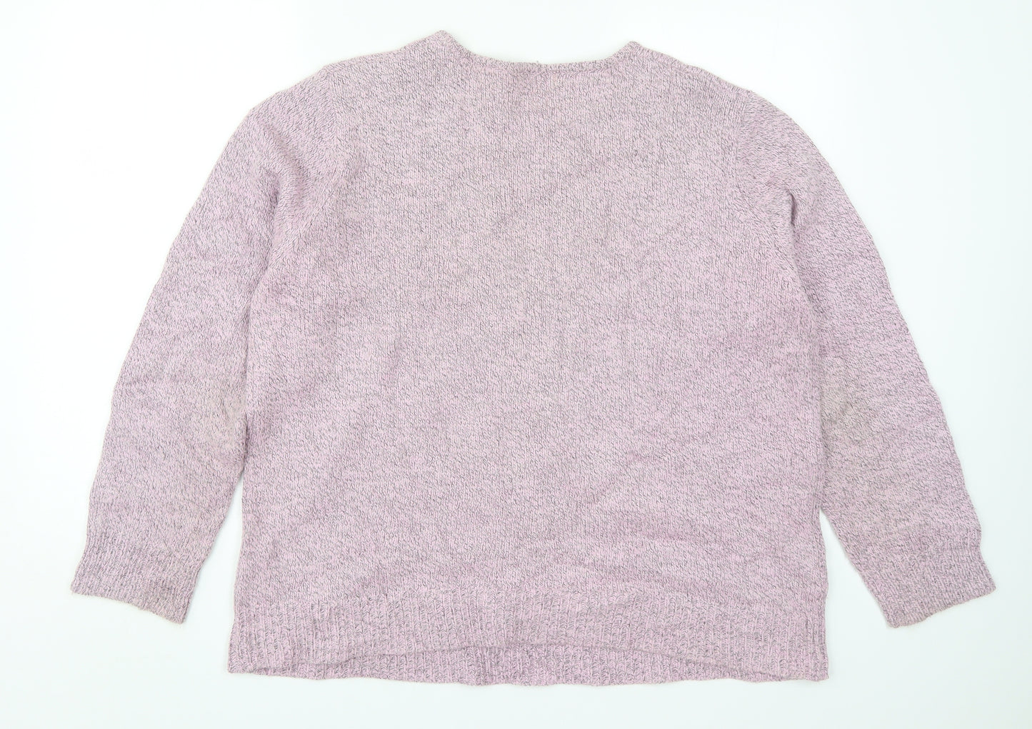 Damart Womens Pink Argyle/Diamond Knit Pullover Jumper Size 22