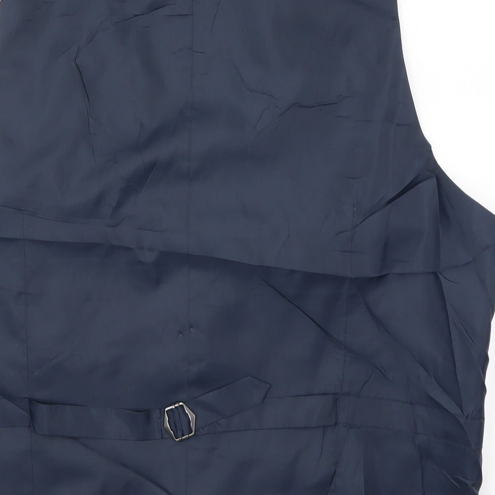 Marks and Spencer Mens Blue   Jacket Waistcoat Size XL