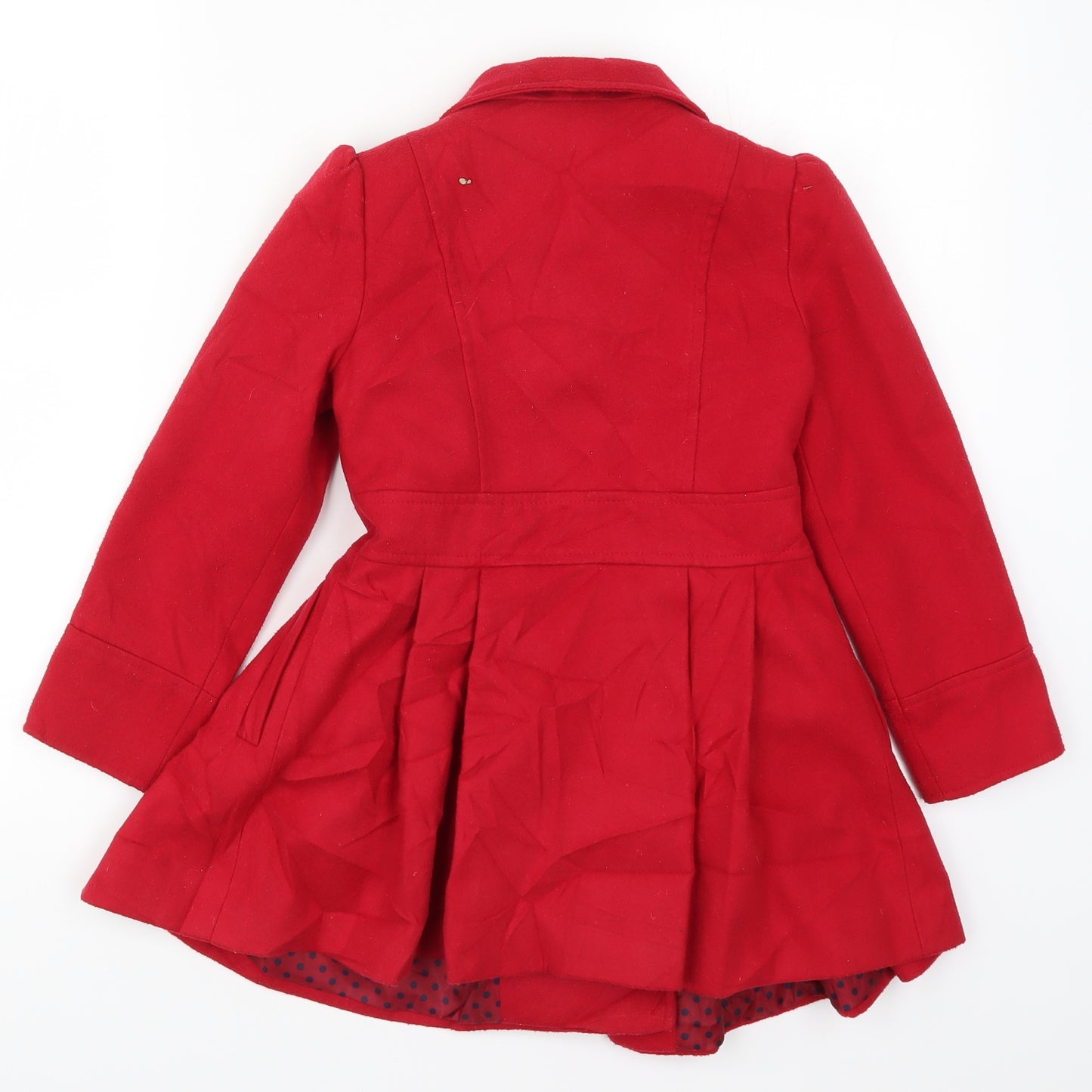 George Girls Red   Pea Coat Coat Size 6-7 Years