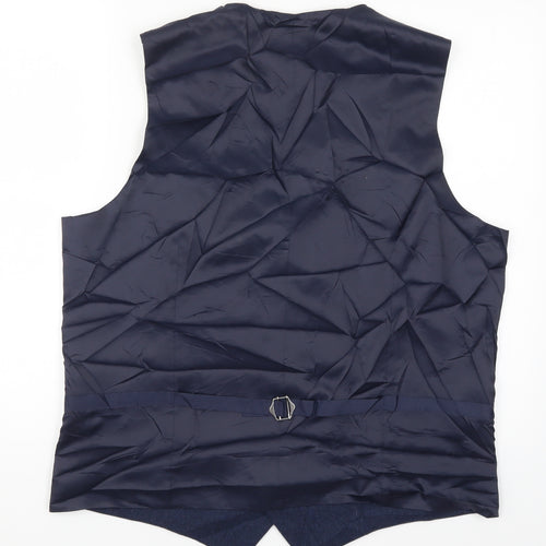Marks and Spencer Mens Blue   Jacket Waistcoat Size XL
