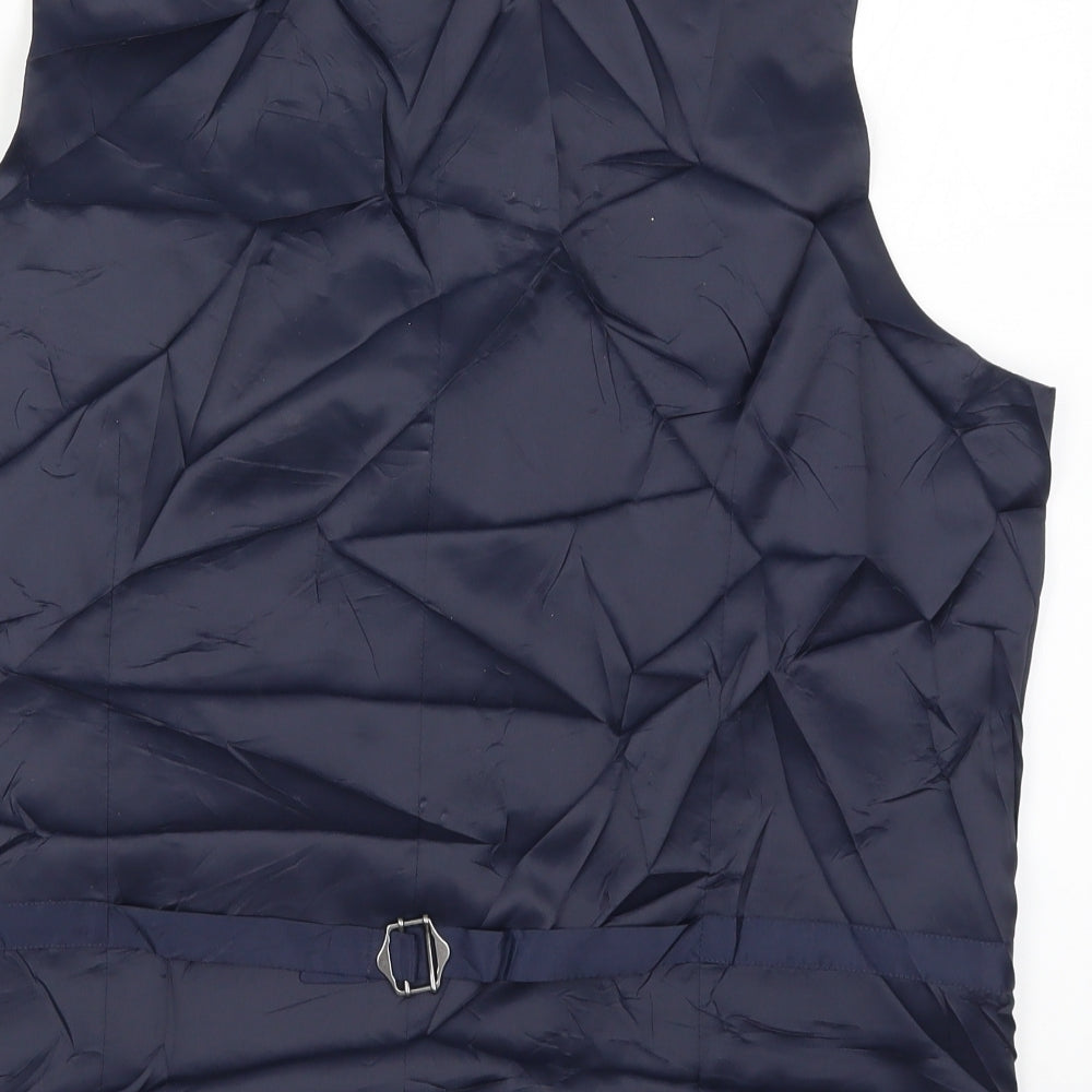 Marks and Spencer Mens Blue   Jacket Waistcoat Size XL