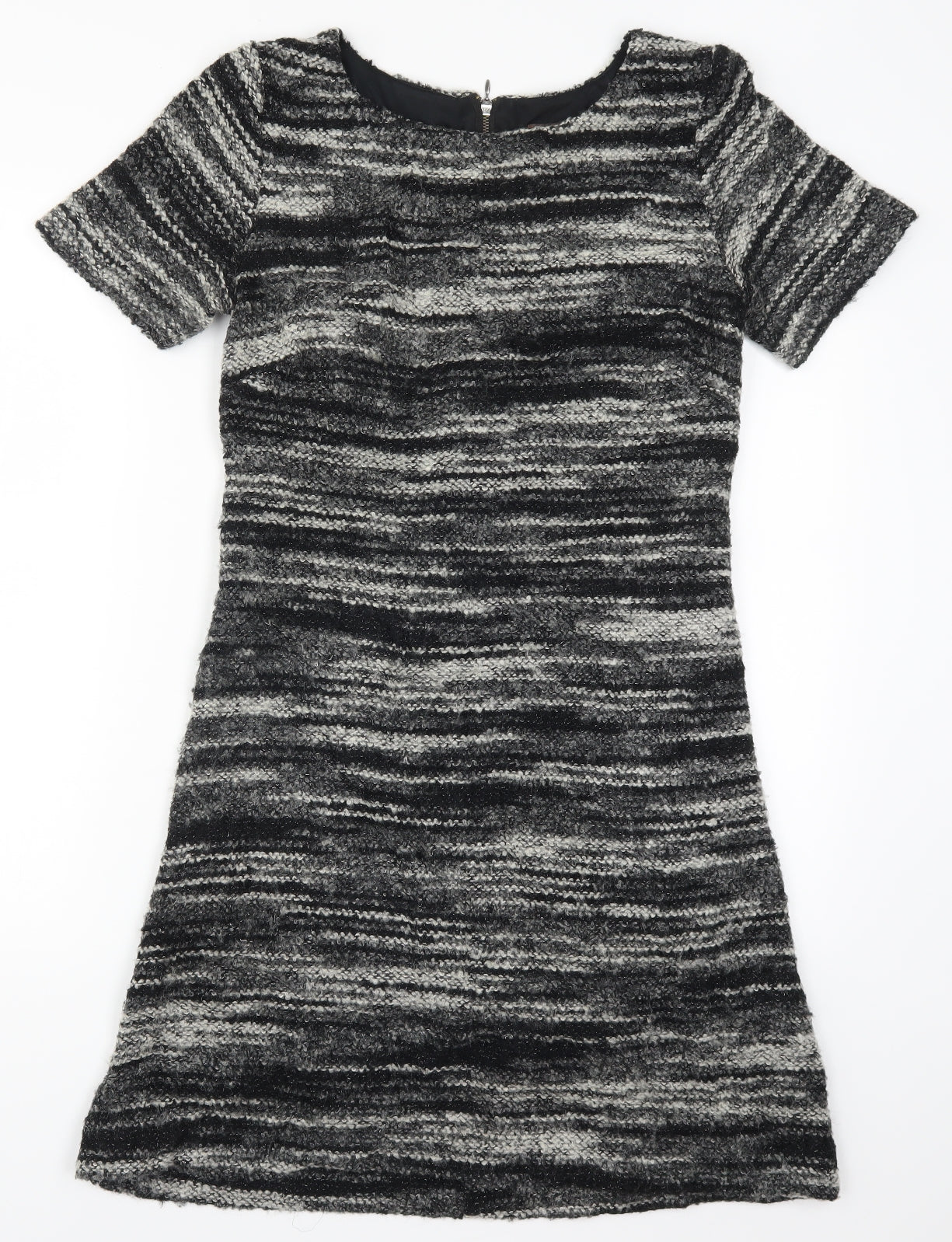 Phase Eight Womens Grey Striped  Jumper Dress  Size 12