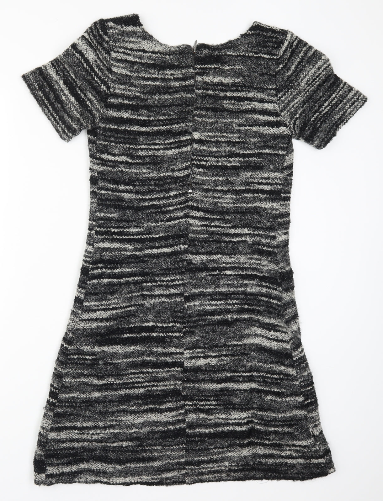 Phase Eight Womens Grey Striped  Jumper Dress  Size 12