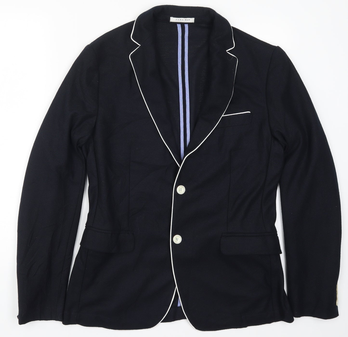 Zara Man Mens Blue   Jacket Blazer Size 40