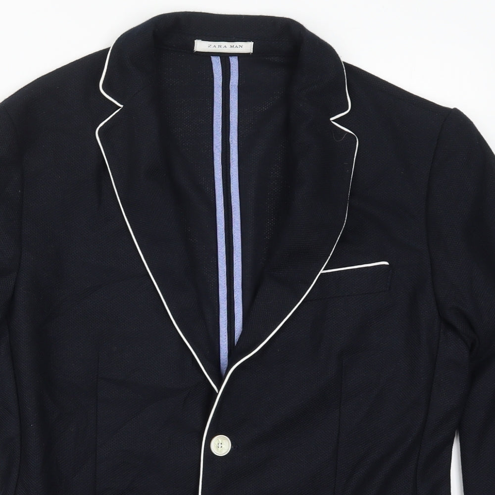 Zara Man Mens Blue   Jacket Blazer Size 40