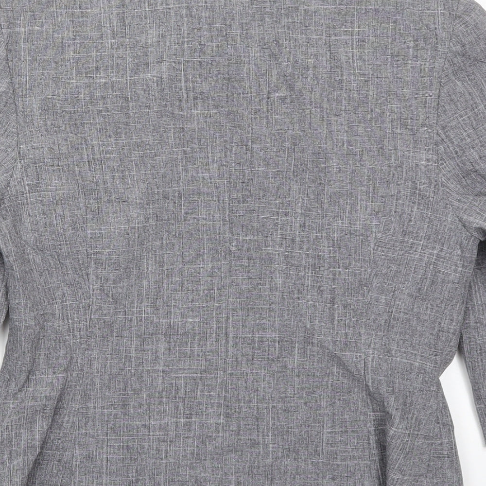 Pure Womens Grey   Basic Button-Up Size S