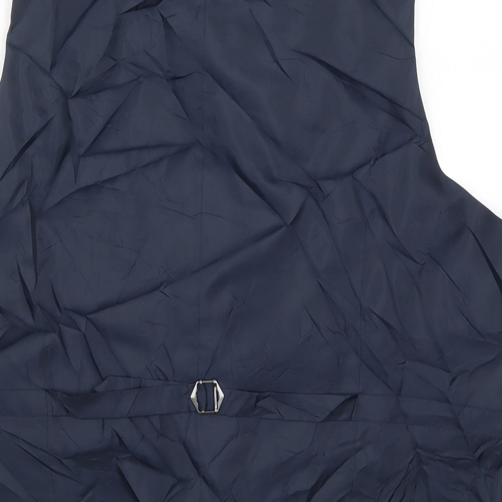 Marks and Spencer Mens Blue   Jacket Waistcoat Size XL