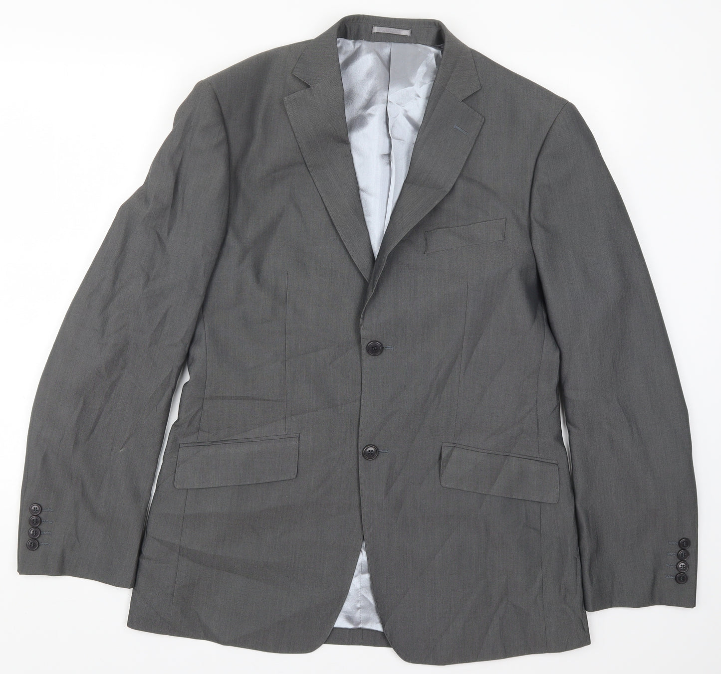 Kurt Muller Mens Grey   Jacket Suit Jacket Size 38