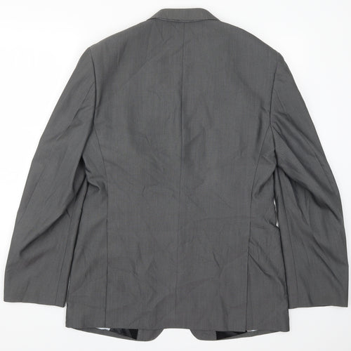 Kurt Muller Mens Grey   Jacket Suit Jacket Size 38