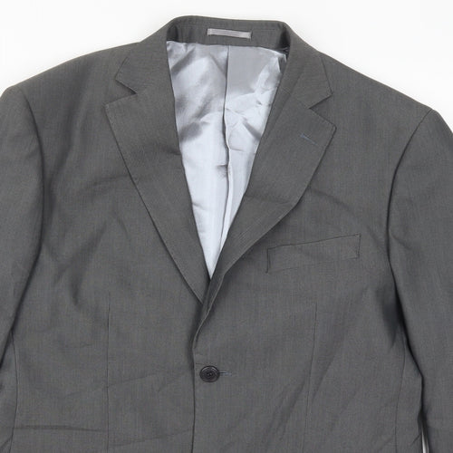 Kurt Muller Mens Grey   Jacket Suit Jacket Size 38