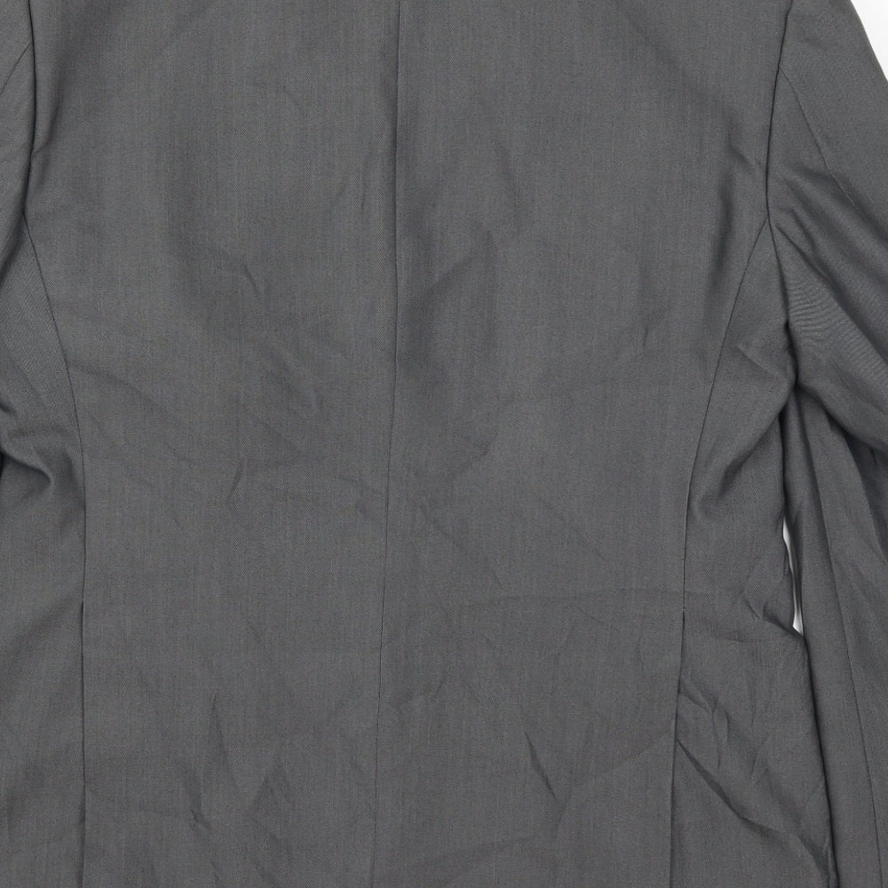 Kurt Muller Mens Grey   Jacket Suit Jacket Size 38