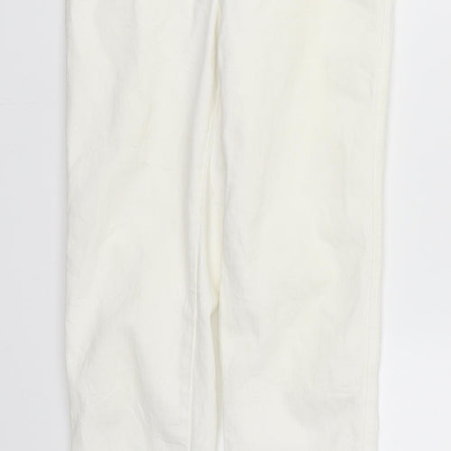 Bershka Womens White  Denim Skinny Jeans Size 8 L26 in