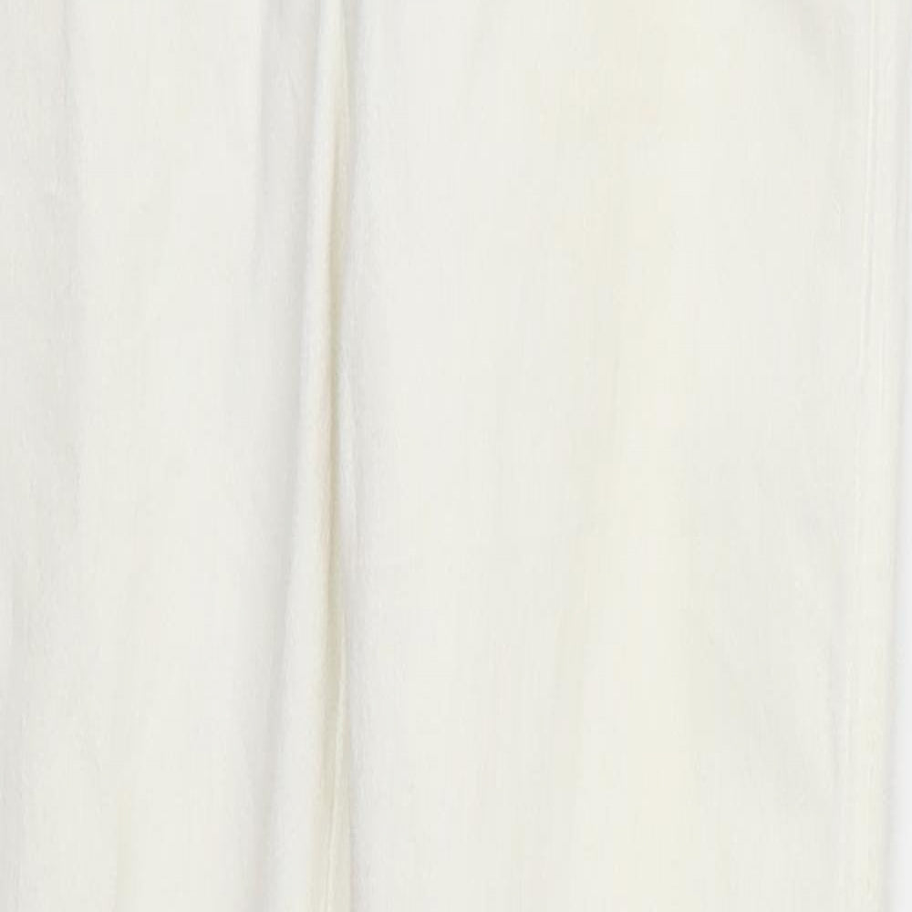 Bershka Womens White  Denim Skinny Jeans Size 8 L26 in