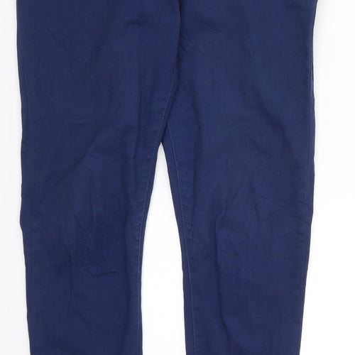 In Extenso Womens Blue   Chino Trousers Size 8 L29 in