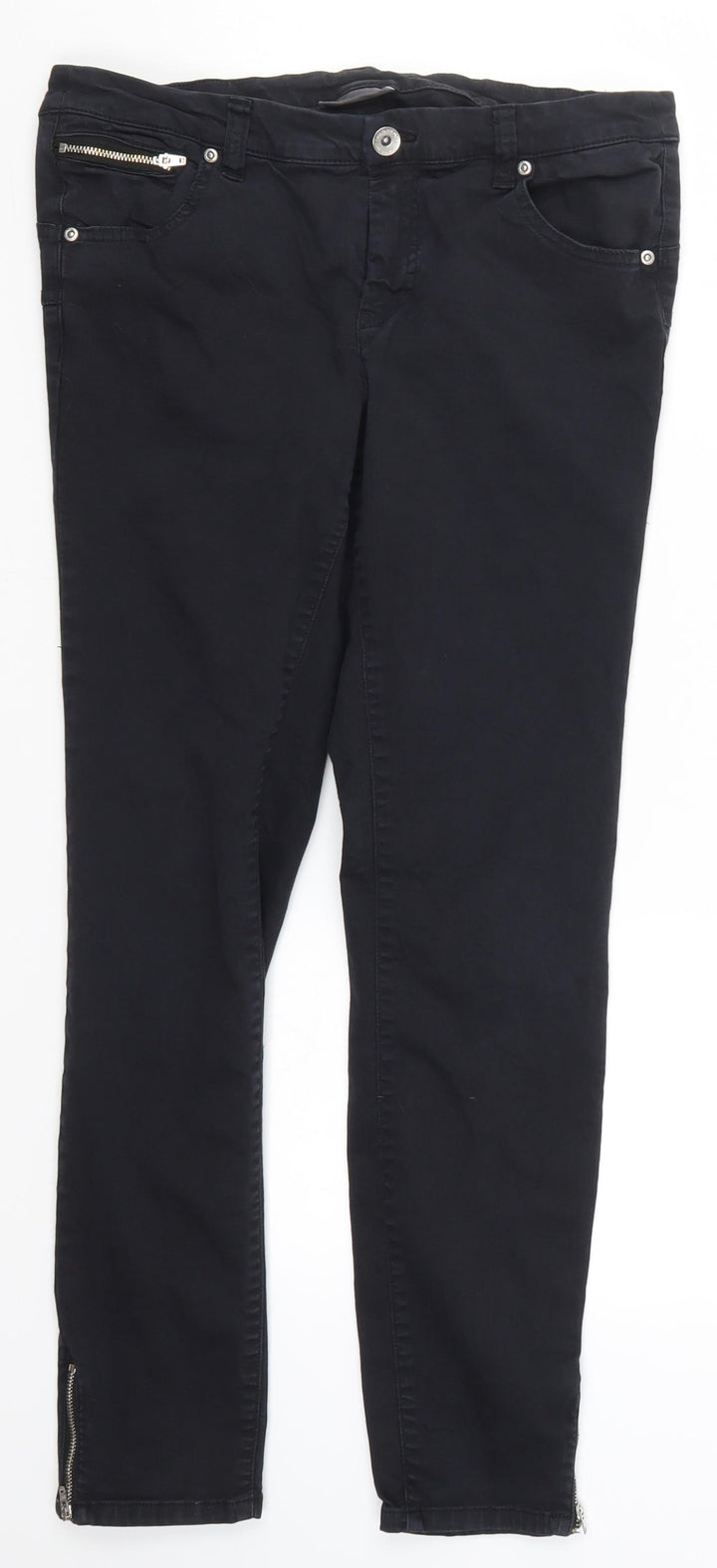 Yessica Womens Black Denim Skinny Jeans Size 10 L27 in