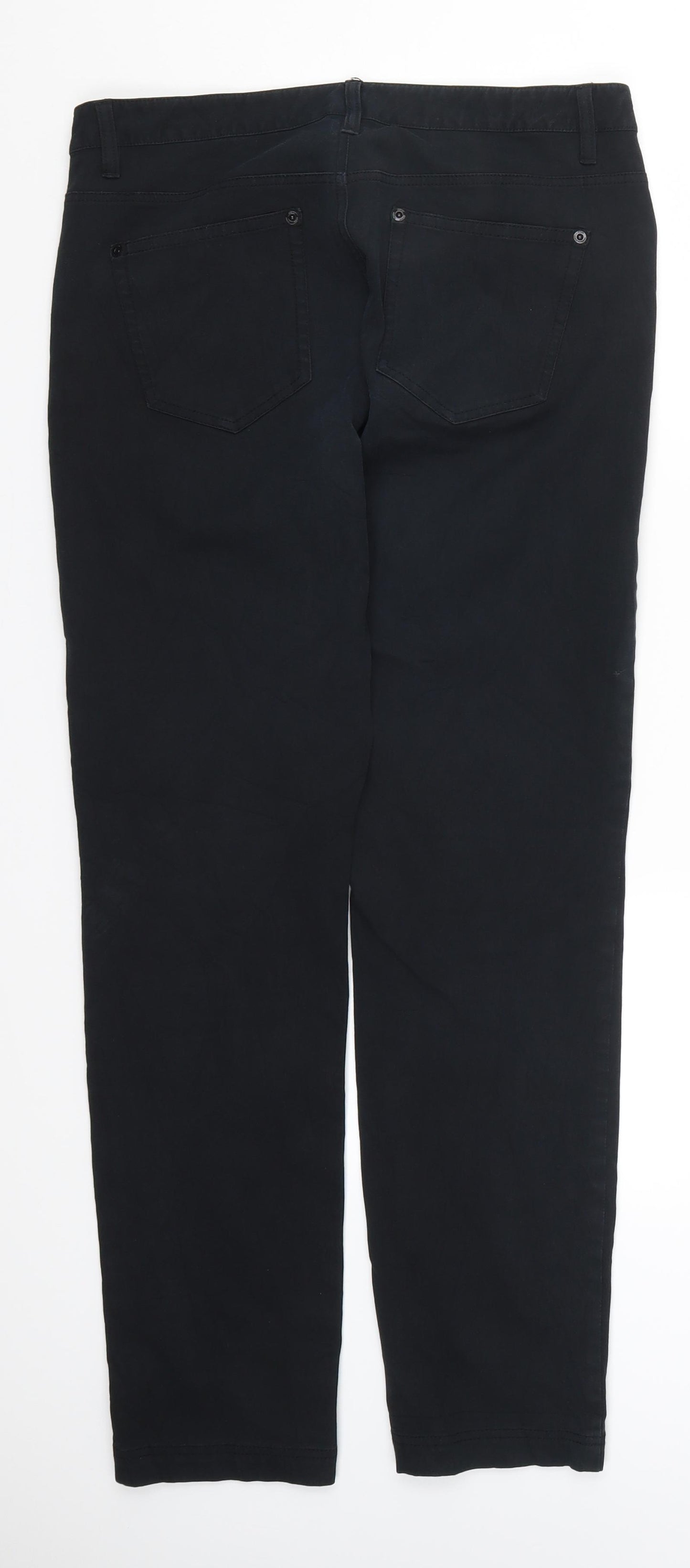 Inwear Womens Black  Denim Straight Jeans Size 18 L30 in