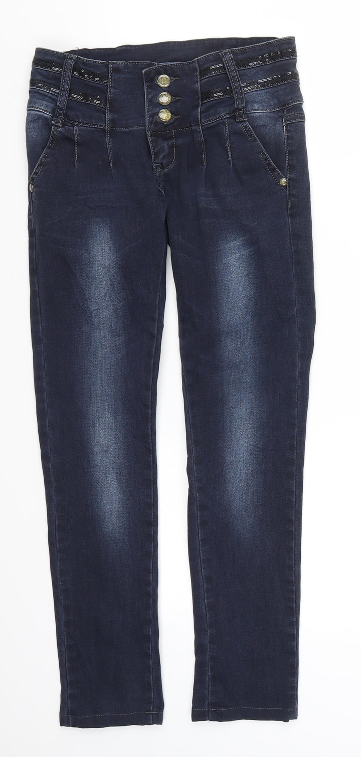 Preworn Womens Blue Denim Skinny Jeans Size 27 in L26.5 in