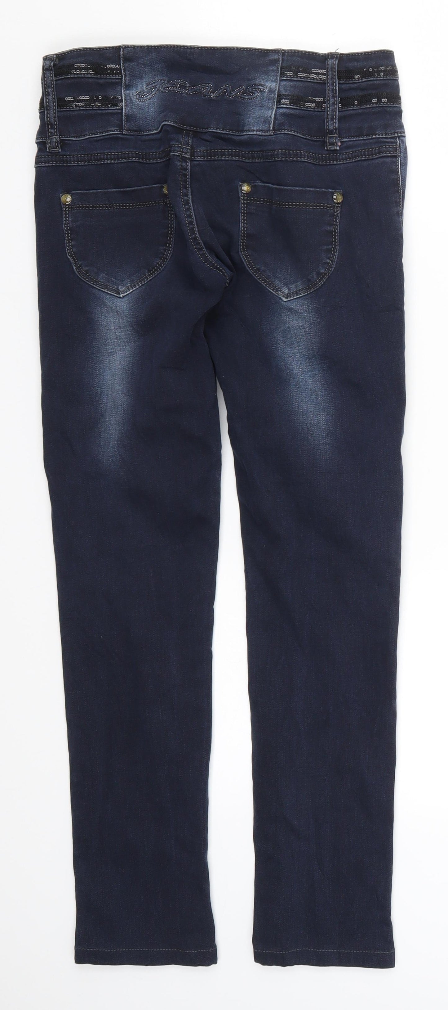 Preworn Womens Blue  Denim Skinny Jeans Size 27 in L26.5 in
