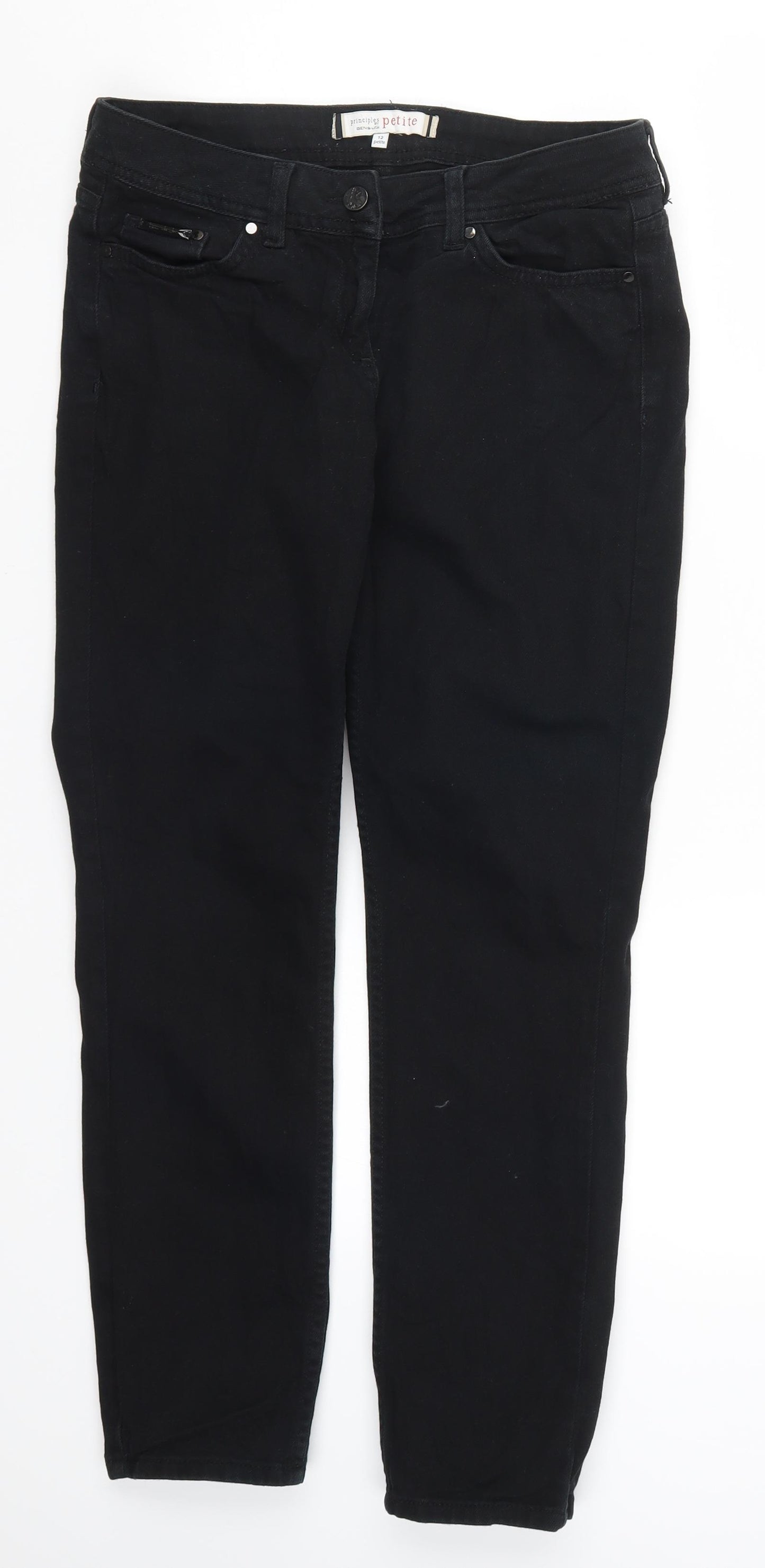 Principles Womens Black  Denim Skinny Jeans Size 12 L26.5 in