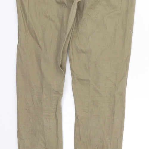 Pieces Womens Beige   Trousers  Size 27 in L29.5 in