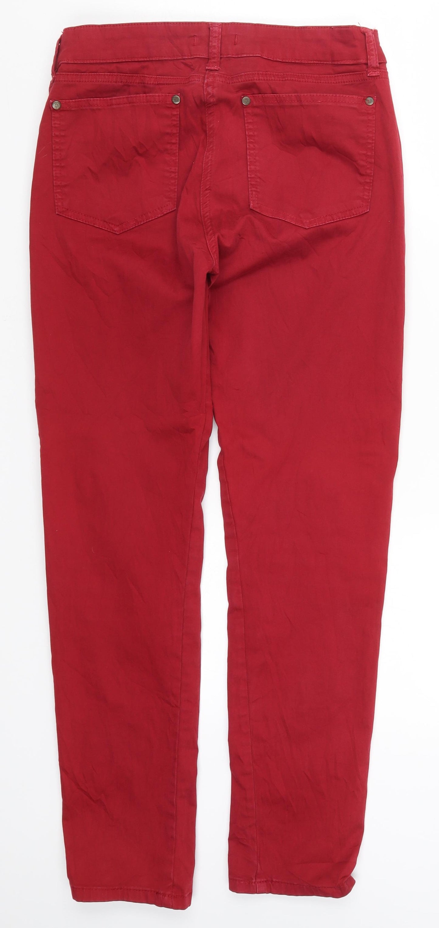 Hexeline Womens Red   Trousers  Size 14 L28.5 in
