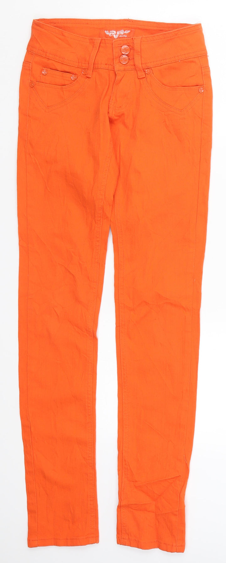 Revers Womens Orange  Denim Skinny Jeans Size 6 L31 in