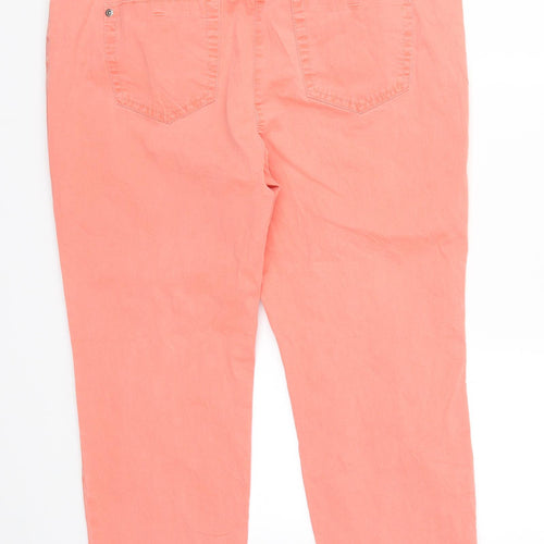 Gerry Weber Womens Pink   Cropped Trousers Size 20 L24 in