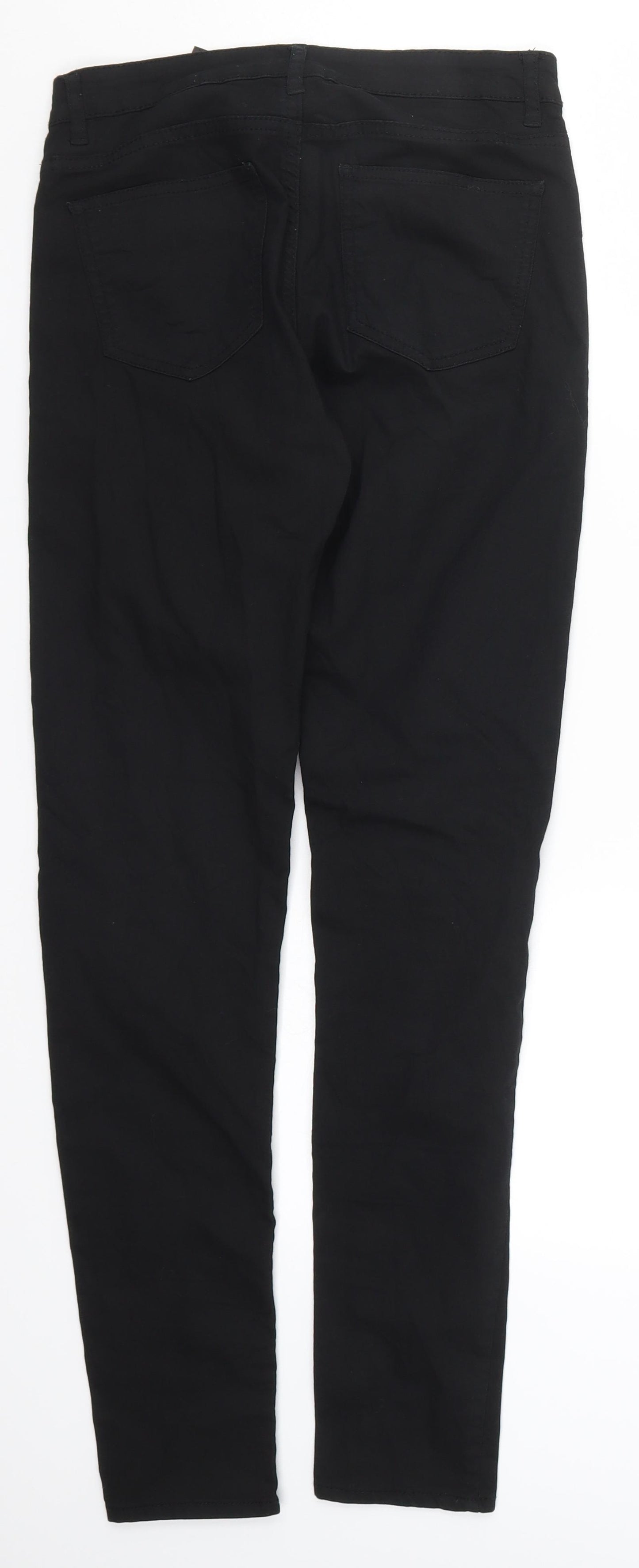 H&M Womens Black  Denim Skinny Jeans Size 8 L29 in