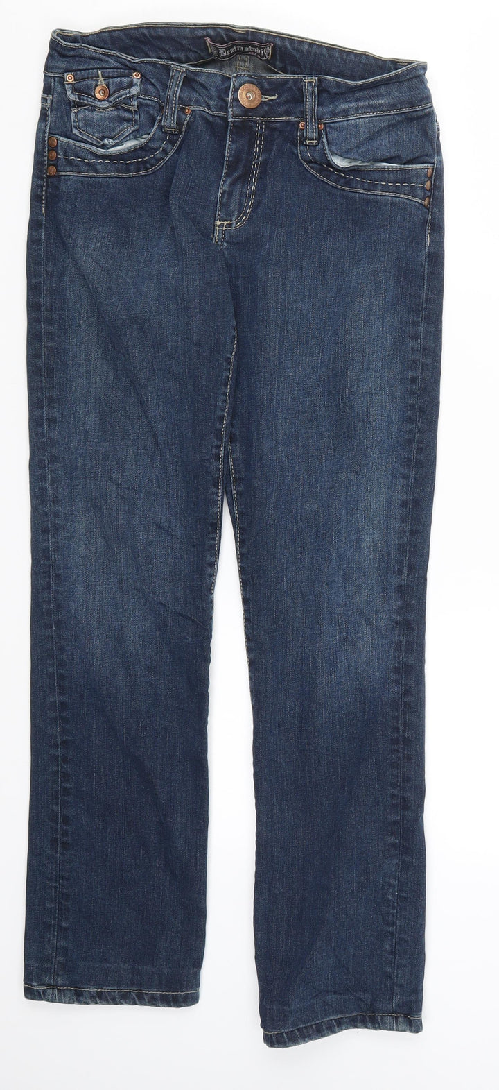Denim Studio Womens Blue  Denim Straight Jeans Size 30 in L29 in