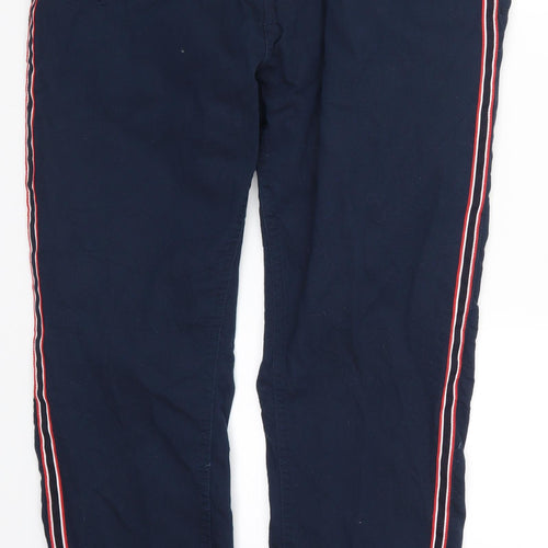 Preworn Womens Blue Striped  Trousers  Size 38 in L28 in