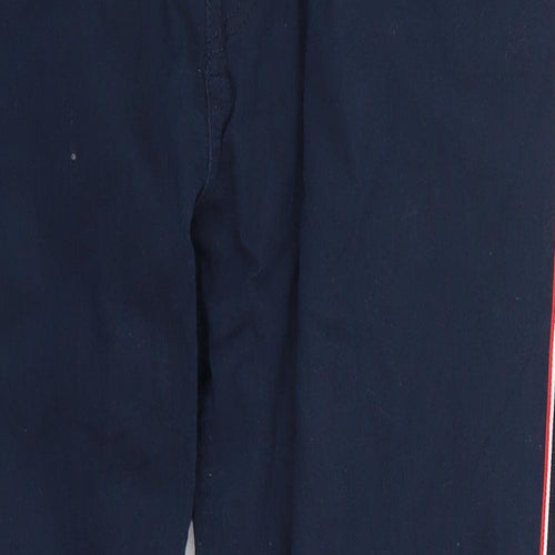 Preworn Womens Blue Striped  Trousers  Size 38 in L28 in