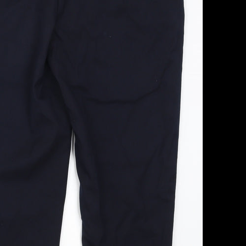 Bao Khanh Silk Womens Blue   Cropped Trousers Size 36 in L21.5 in