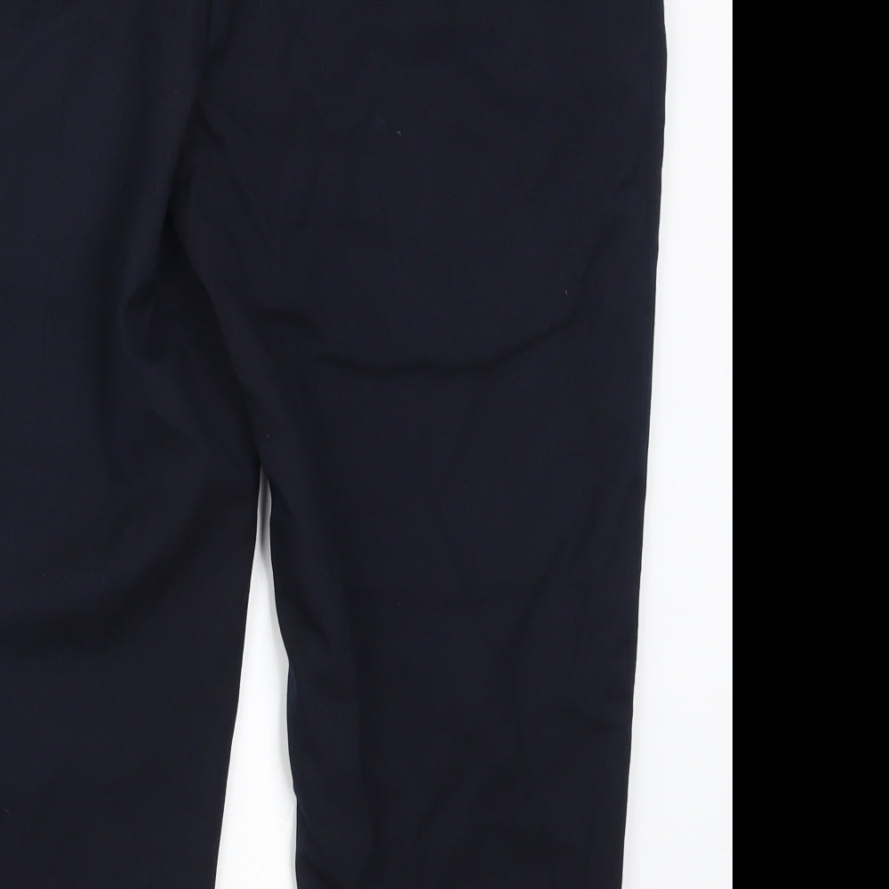Bao Khanh Silk Womens Blue   Cropped Trousers Size 36 in L21.5 in