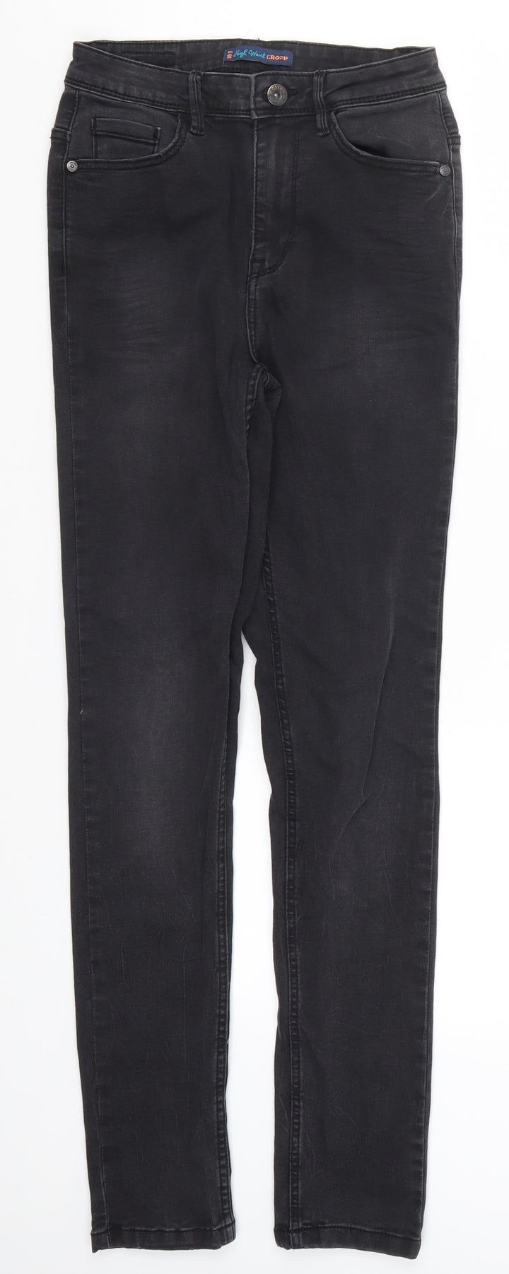 Preworn Womens Grey  Denim Skinny Jeans Size 8 L28.5 in