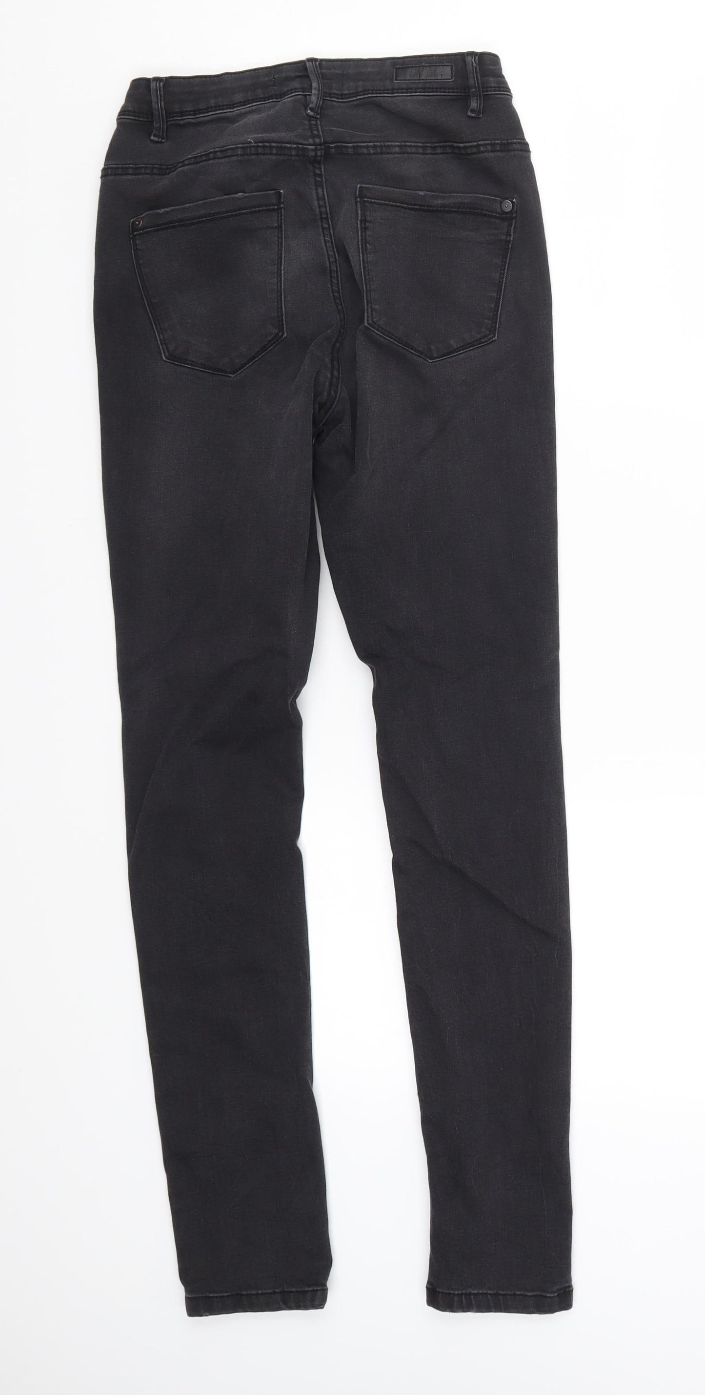 Preworn Womens Grey  Denim Skinny Jeans Size 8 L28.5 in