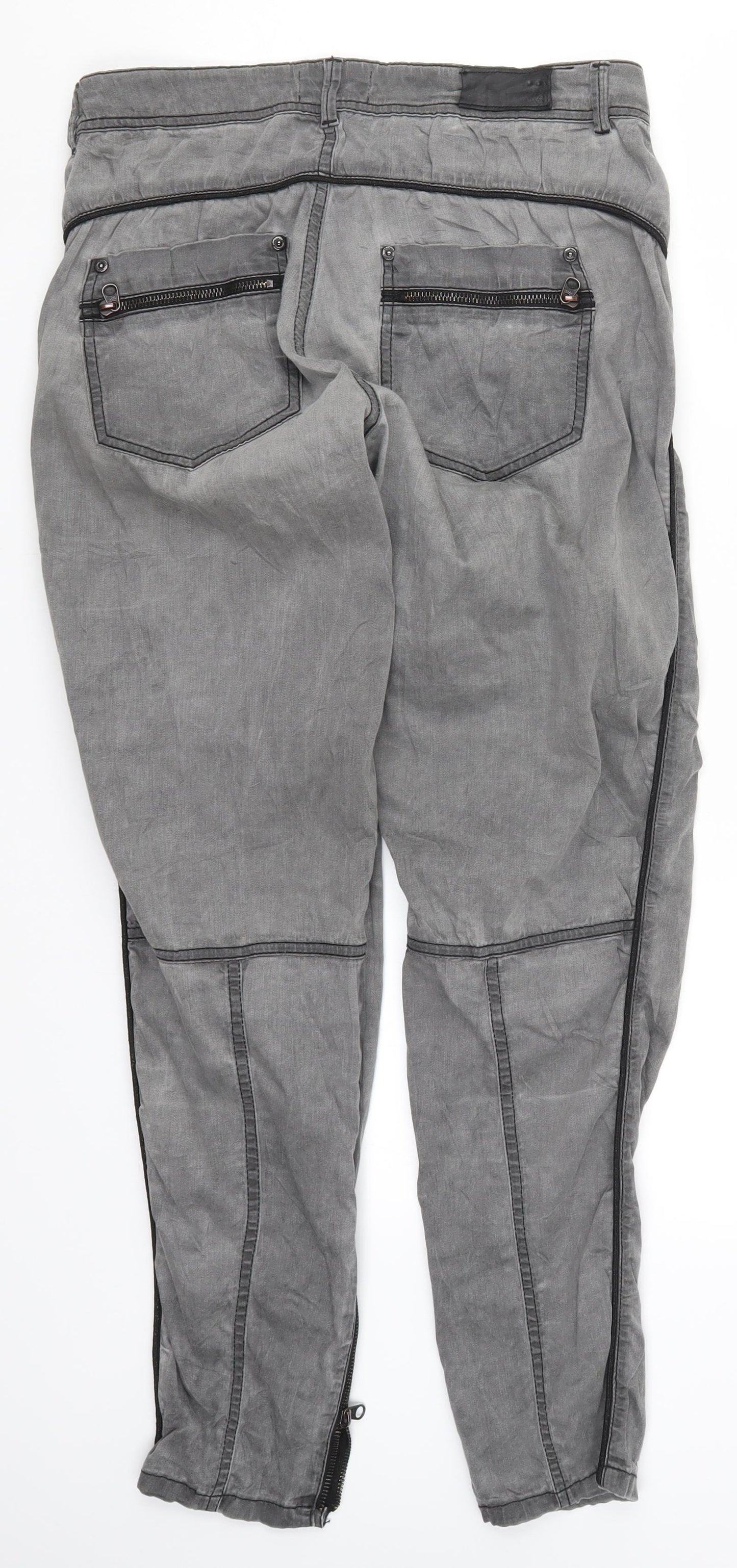 Dranella Womens Grey   Trousers  Size 8 L30 in