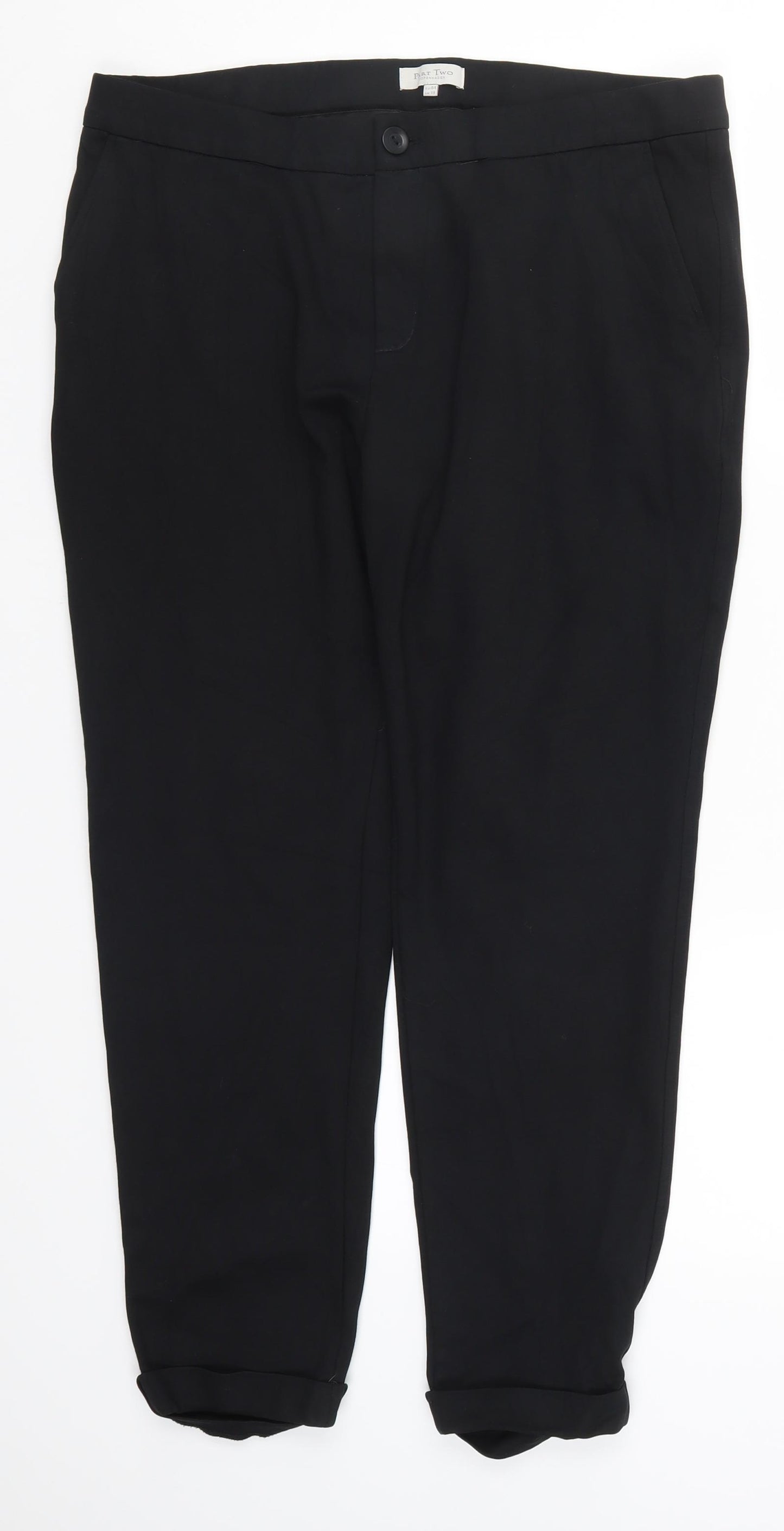 Part Two Womens Black   Trousers  Size 18 L25 in