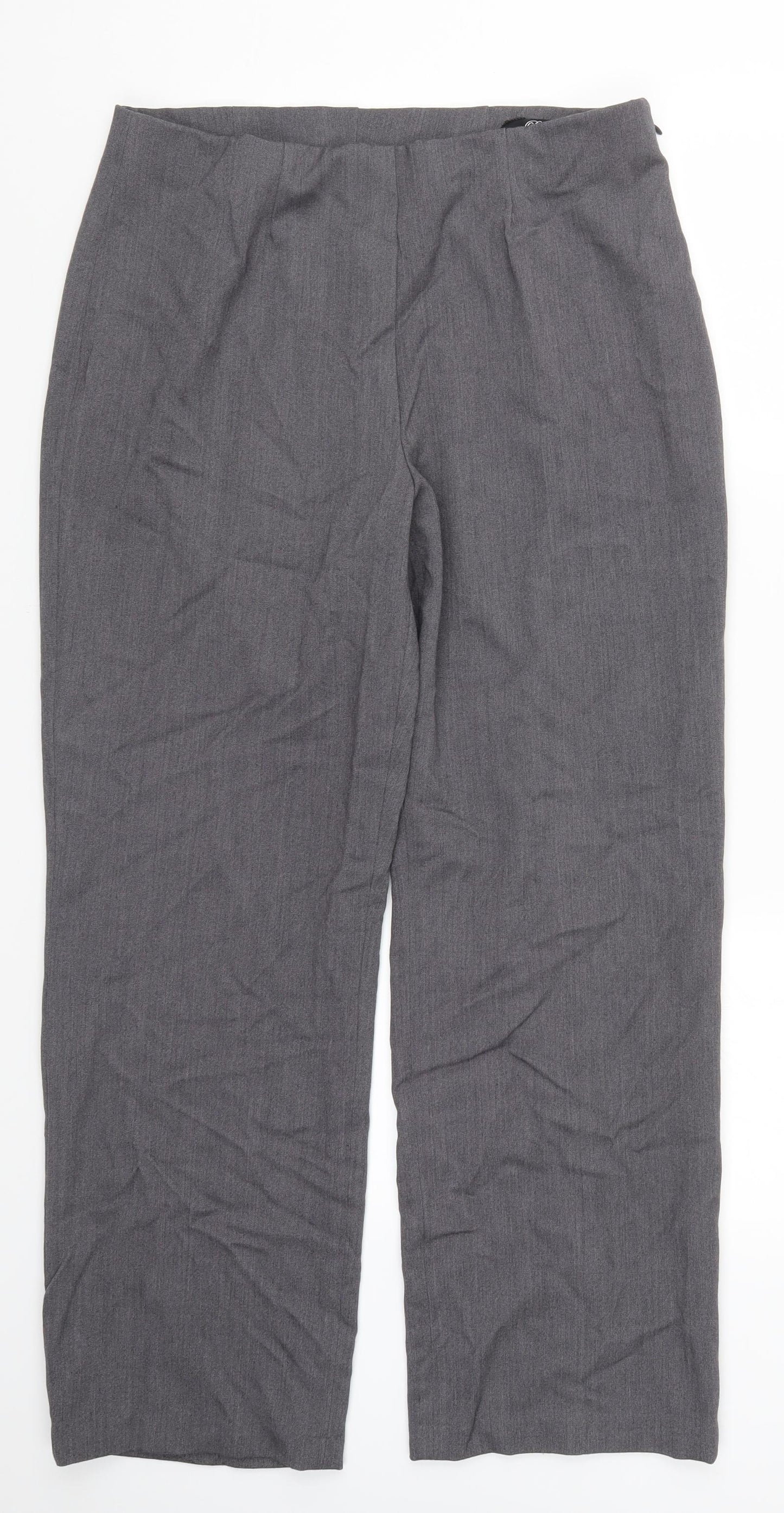 Perrugi Womens Grey   Trousers  Size 14 L27 in