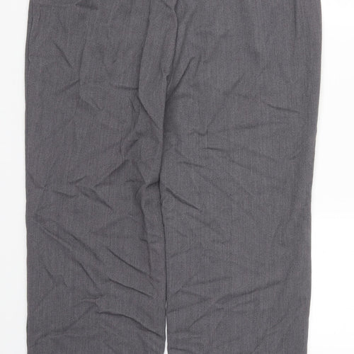 Perrugi Womens Grey   Trousers  Size 14 L27 in