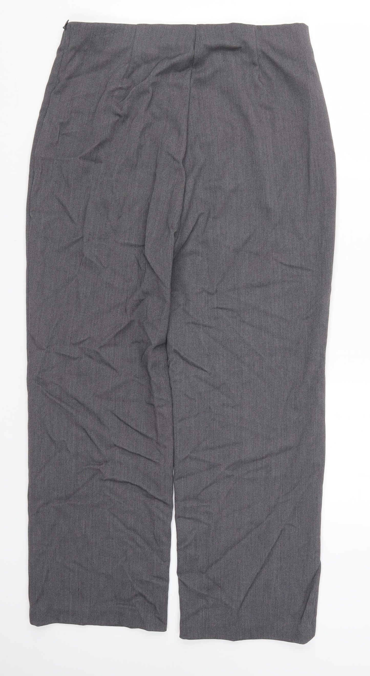 Perrugi Womens Grey   Trousers  Size 14 L27 in