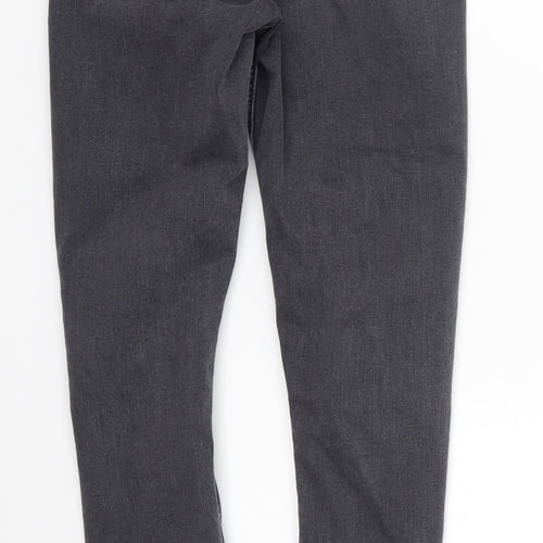 Topshop Womens Grey  Denim Skinny Jeans Size 28 in L28 in